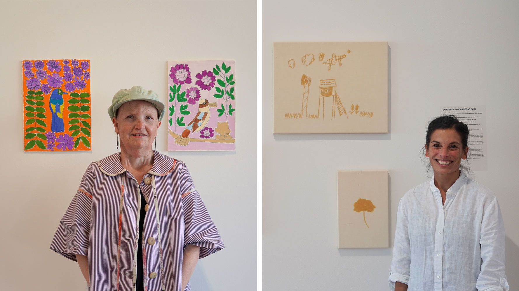 ATW Artists in Residence Rosie O’Brien and Sangeeta Sandrasegar. Artists Rosie O’Brien and Sangeeta Sandrasegar at ATW