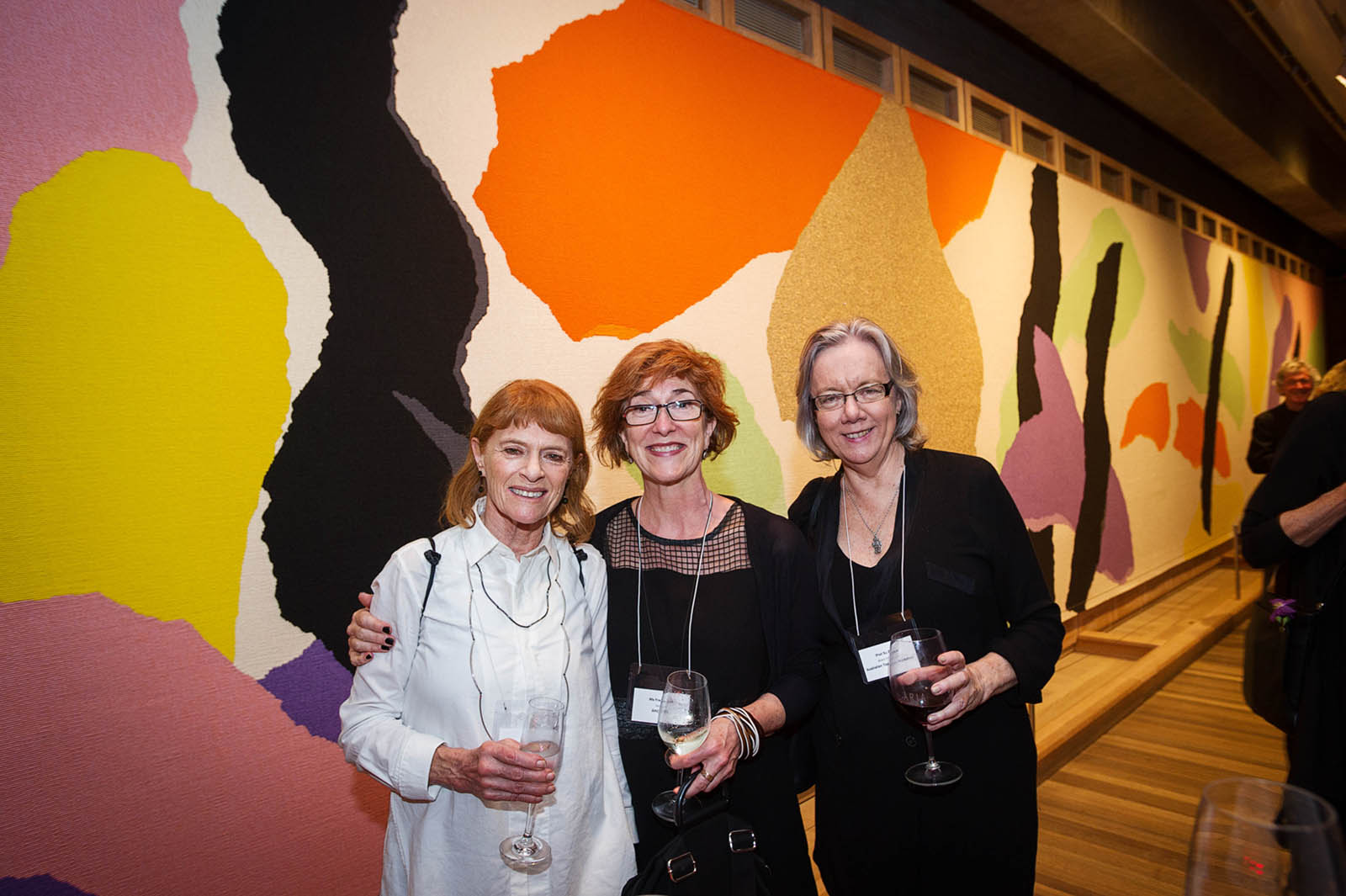 Left to right: Janet Laurence, Fran Clark and Pro Vice Chancellor Su Baker AM at the Utzon Room, Sydney Opera House. Photo: Petri Kurkaa