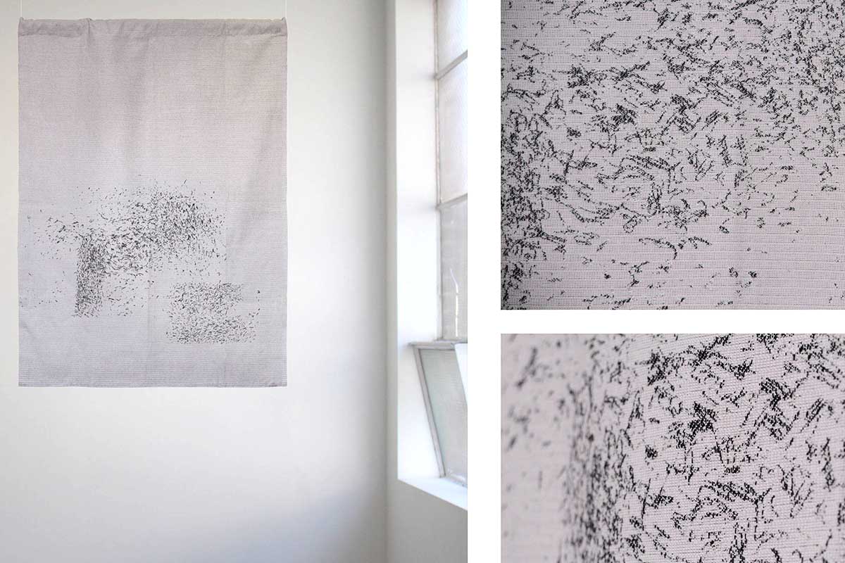 Melanie Cobham 'The remnants of a drawing' 2020, Cotton, Rayon