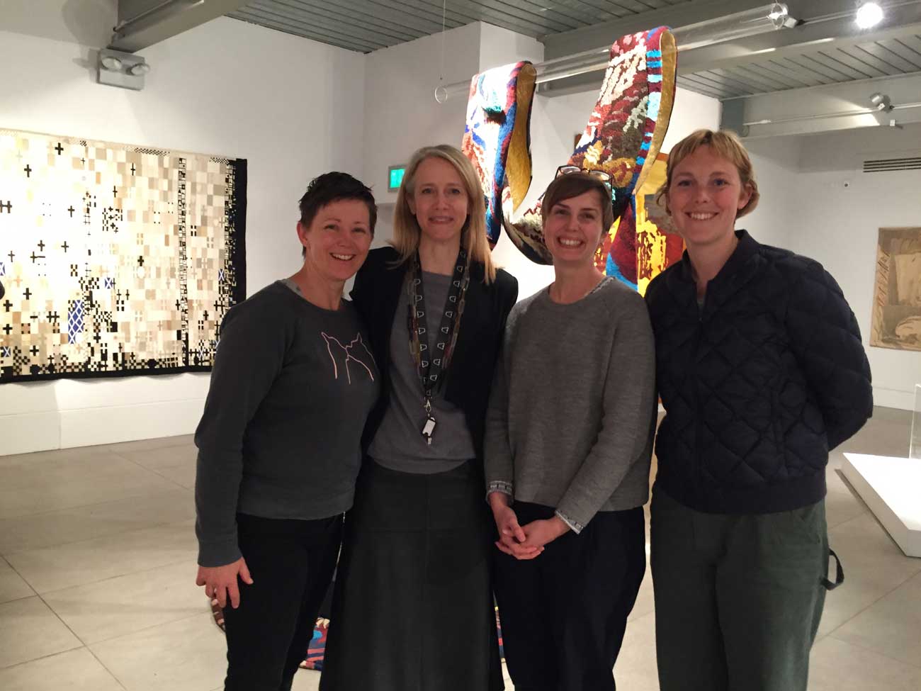ATW Weaver Interns with Celia Joicey, Director of Dovecot Studios