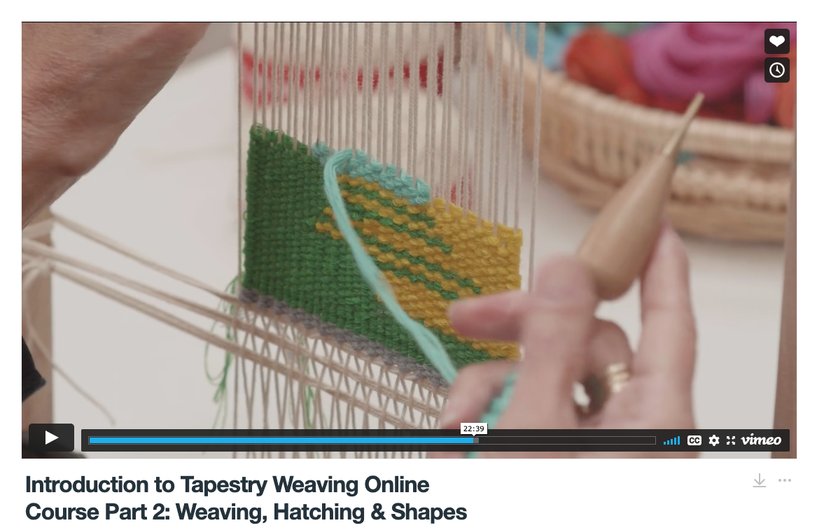 ATW Introduction to Tapestry Weaving Online Course