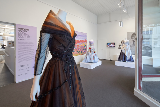 Woven Song: Linda Britten Couture Exhibition. Photo by Jeremy Weihrauch.