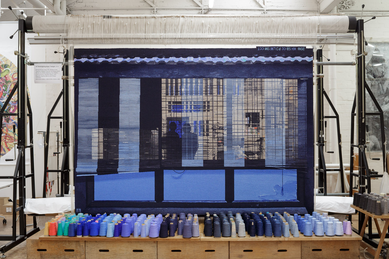 '22 Temenggong Road, Twilight' 2018, designed by Justin Hill and woven by Sue Batten, Chris Cochius, Karlie Hawking, Pamela Joyce, Leith Maguire, Sophie Morris & Cheryl Thornton.