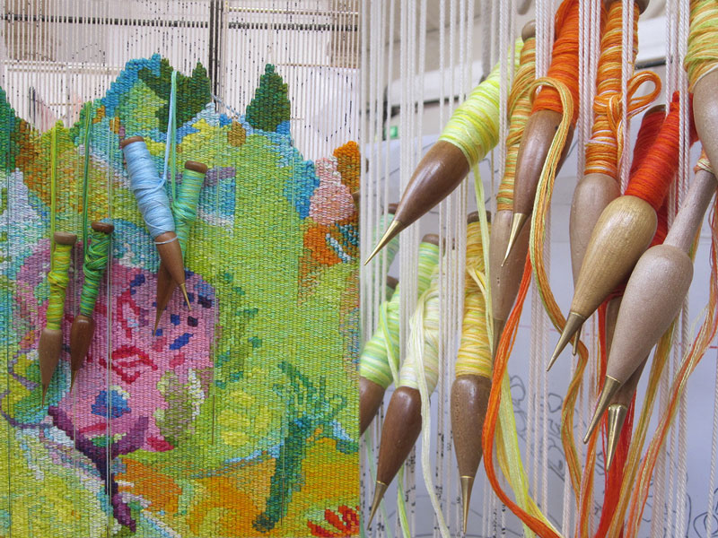 Detail shots of ‘Point Addis,’ 2013, designed by Angela Brennan, woven by Sue Batten, Chris Cochius & Milena Paplinska. Photographs: ATW.